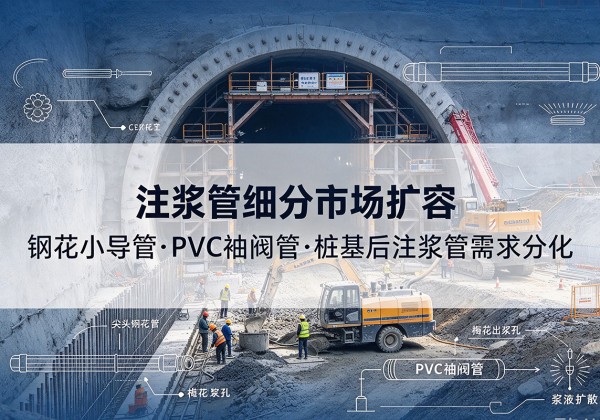 桐梓注浆管细分市场扩容，隧道钢花小导管、PVC 袖阀管、桩基后注浆管需求分化